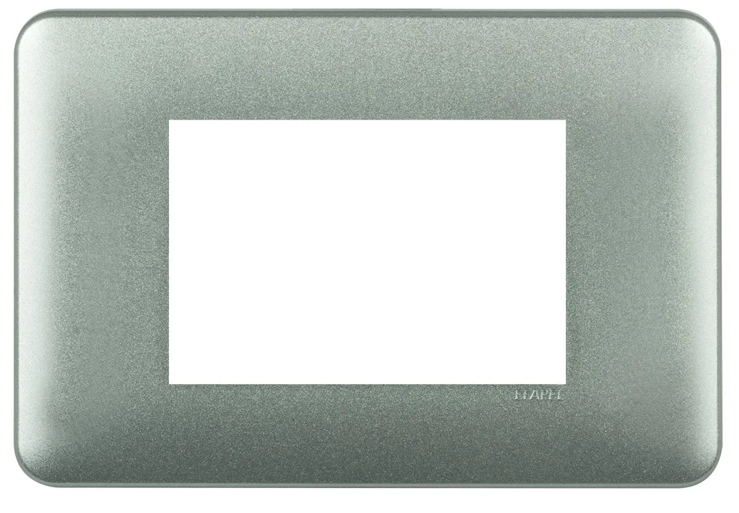 PLACA 3 MÓDULOS P/ SOPORTE 3 MÓDULOS ALUMINIO
