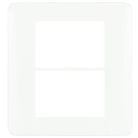 PLACA 3+3 MÓD P/ SOPORTE 3+3 MÓD BLANCO MATE