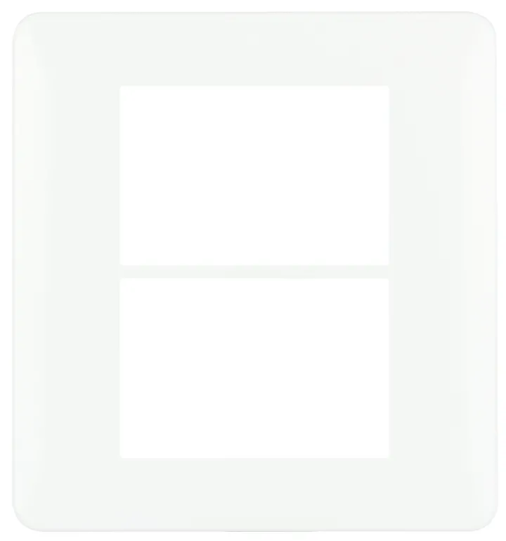 PLACA 3+3 MÓD P/ SOPORTE 3+3 MÓD BLANCO