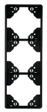 MARCO TRIPLE VERTICAL NEGRO MATE