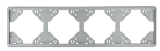 Espelho Quádruplo Horizontal