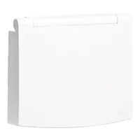 ENJ P/PRISE SCHUKO A/COUV ET PROT(IP44) VERT